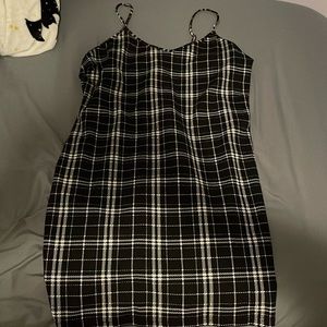 Plaid mini dress
